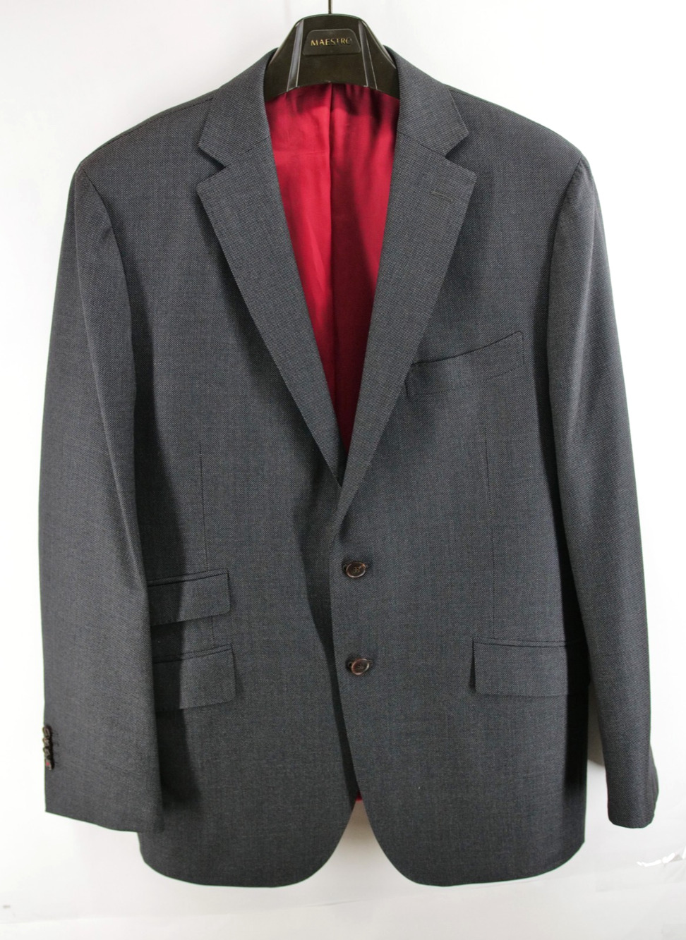 Suit Supply 46 Sienna ticket pocket Vitale Barberis Wool Super 130s Blazer Gray